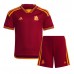 Fotballdrakt Barn AS Roma Andrea Belotti #11 Hjemmedraktsett 2023-24 Kortermet (+ Korte bukser)